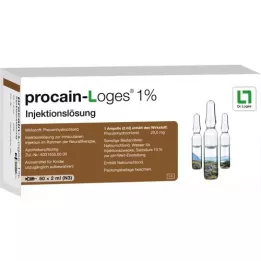 PROCAIN-Solución inyectable Loges 1% Ampollas, 50X2 ml