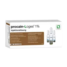 PROCAIN-Solución inyectable Loges 1% Ampollas, 50X2 ml
