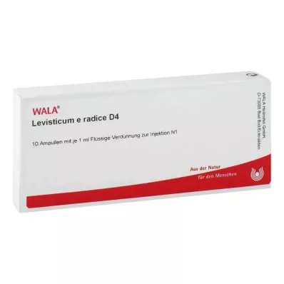 LEVISTICUM E radice D 4 Ampollas, 10X1 ml