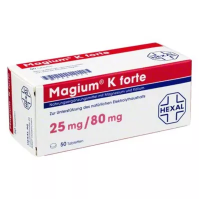 Tabletas Magium K Forte, 50 piezas