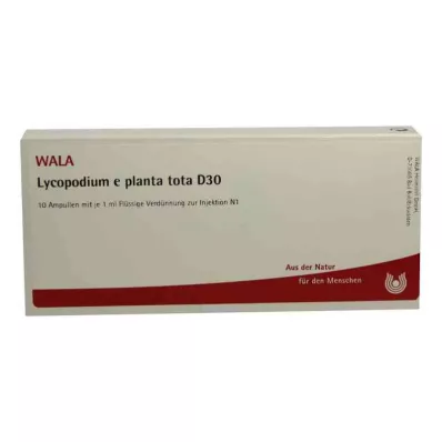 LYCOPODIUM E planta tota D 30 Ampollas, 10X1 ml