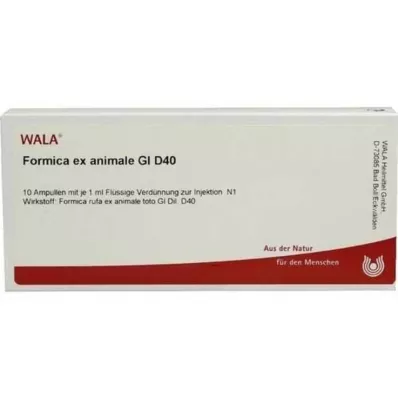 Formica ex animale GL D 40 ampollas, 10X1 ml