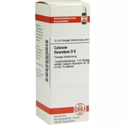 CALCIUM FLUORATUM D 6 Dilución, 20 ml