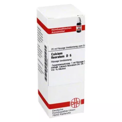 CALCIUM FLUORATUM D 6 Dilución, 20 ml