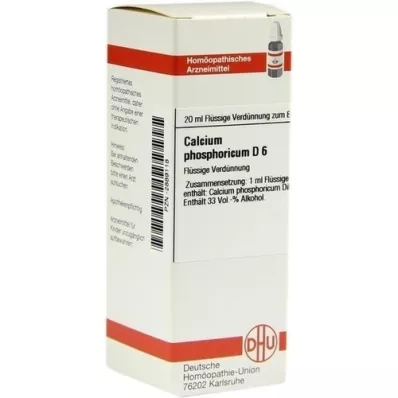 CALCIUM PHOSPHORICUM D 6 Dilución, 20 ml
