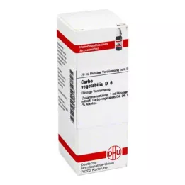 CARBO VEGETABILIS D 6 Dilución, 20 ml