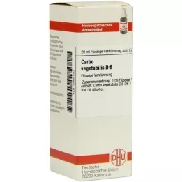 CARBO VEGETABILIS D 6 Dilución, 20 ml