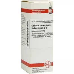 CALCIUM CARBONICUM Hahnemanni D 6 Dilución, 20 ml