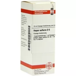 HEPAR SULFURIS D 6 Dilución, 20 ml