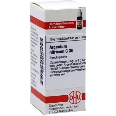 ARGENTUM NITRICUM C 30 glóbulos, 10 g
