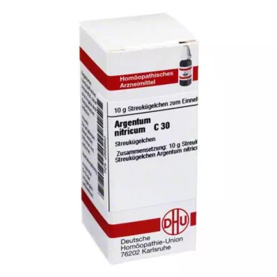 DHU Argentum nitricum C 30 glóbulos, 10 g