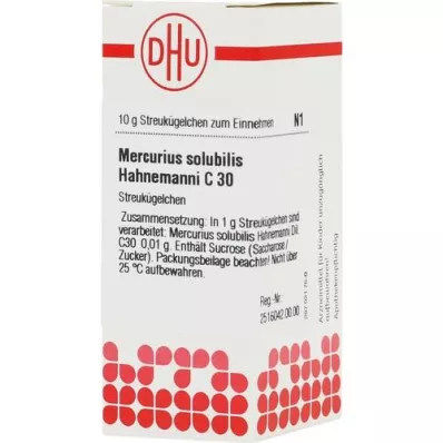 MERCURIUS SOLUBILIS Hahnemanni C 30 glóbulos, 10 g