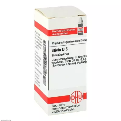 STICTA D 6 glóbulos, 10 g