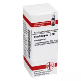 STAPHISAGRIA D 30 glóbulos, 10 g