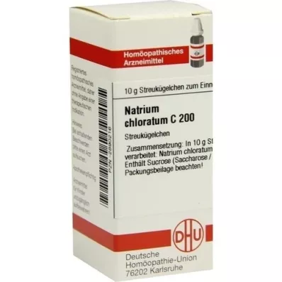 NATRIUM CHLORATUM C 200 glóbulos, 10 g