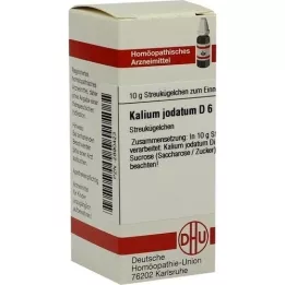 KALIUM JODATUM D 6 glóbulos, 10 g