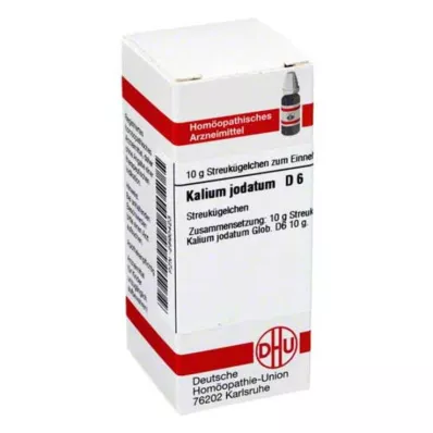 KALIUM JODATUM D 6 glóbulos, 10 g