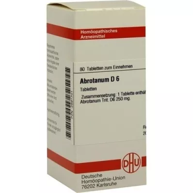 ABROTANUM D 6 pastillas, 80 uds