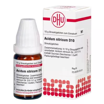 Acidum Nitricum D10 glóbulos (10 g)
