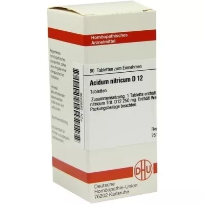 ACIDUM NITRICUM D 12 pastillas, 80 uds