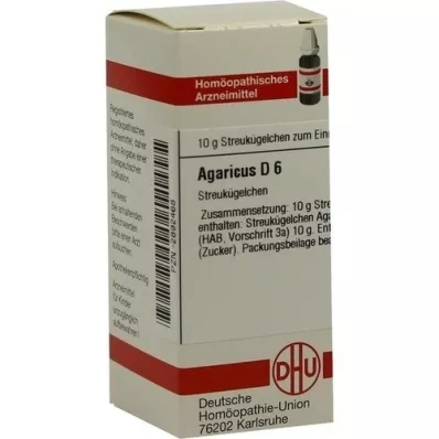 AGARICUS D 6 glóbulos, 10 g