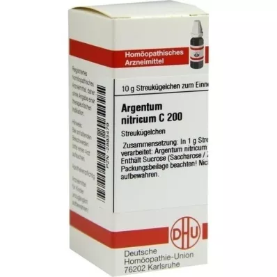 ARGENTUM NITRICUM C 200 glóbulos, 10 g