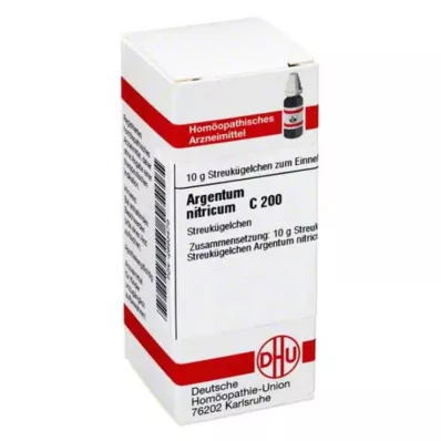 DHU Argentum nitricum C 200 glóbulos, 10 g