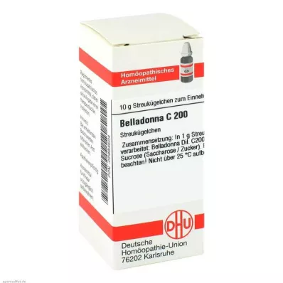 DHU Belladona C 200 glóbulos, 10 g