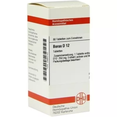 BORAX D 12 pastillas, 80 uds