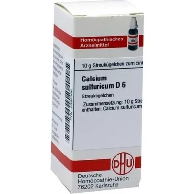 CALCIUM SULFURICUM D 6 glóbulos, 10 g