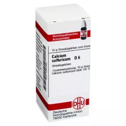 CALCIUM SULFURICUM D 6 glóbulos, 10 g