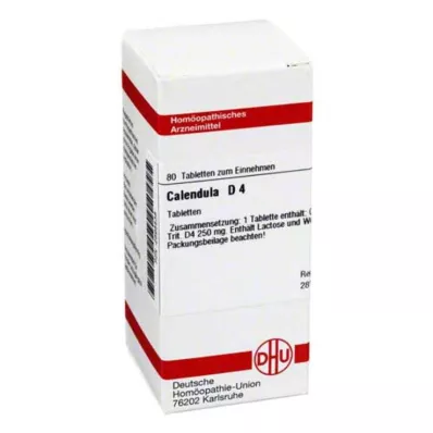 DHU Caléndula D 4 tabletas, 80 piezas