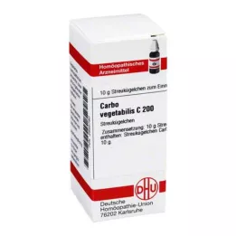 CARBO VEGETABILIS C 200 glóbulos, 10 g