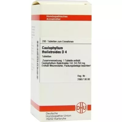 CAULOPHYLLUM THALICTROIDES D 4 pastillas, 200 uds