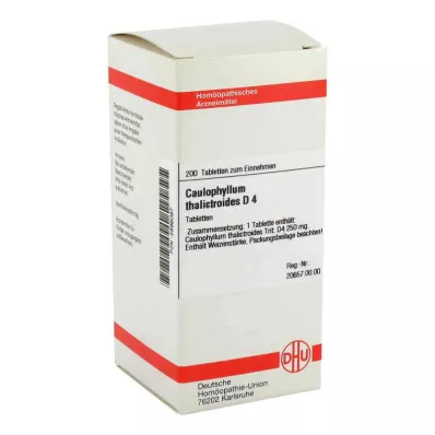 Tabletas de Caulophyllum Thalictroides D4 (200 piezas)
