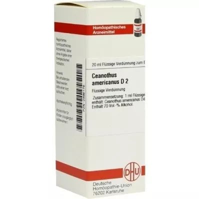CEANOTHUS AMERICANUS D 2 Dilución, 20 ml