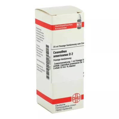 CEANOTHUS AMERICANUS D 2 Dilución, 20 ml