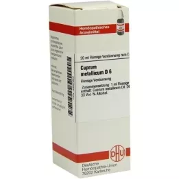 CUPRUM METALLICUM D 6 Dilución, 20 ml