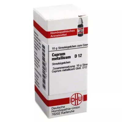 CUPRUM METALLICUM D 12 glóbulos, 10 g