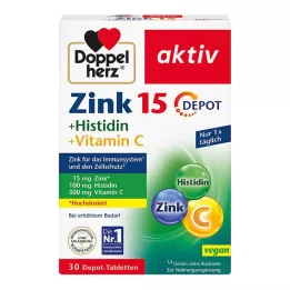 DOPPELHERZ Zinc+Histidina Depot Comprimidos activos, 30 uds