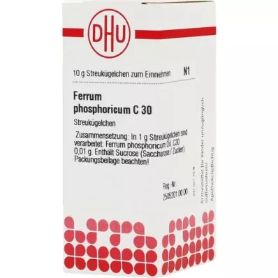 FERRUM PHOSPHORICUM C 30 glóbulos, 10 g