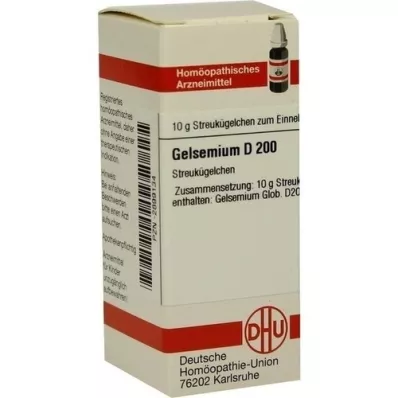 GELSEMIUM D 200 glóbulos, 10 g