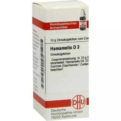 HAMAMELIS D 3 glóbulos, 10 g