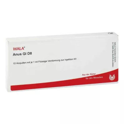 ANUS GL D 8 Ampollas, 10X1 ml