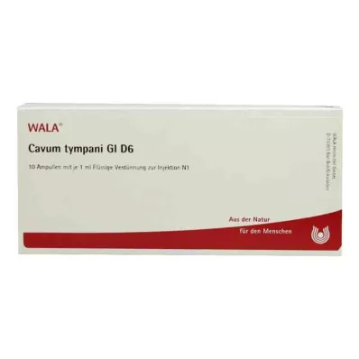 CAVUM tympani GL D 6 ampollas, 10X1 ml