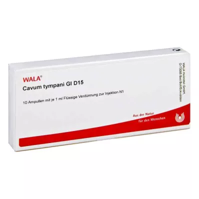 CAVUM tympani GL D 15 ampollas, 10X1 ml
