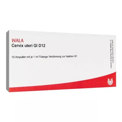 CERVIX uteri GL D 12 ampollas, 10X1 ml