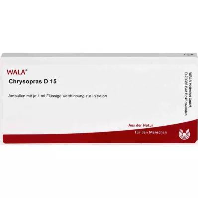 CHRYSOPRAS D 15 Ampollas, 10X1 ml