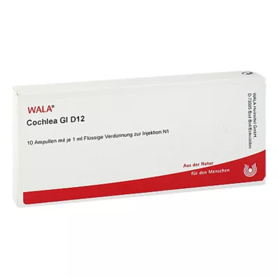 Cóclea GL D 12 ampollas, 10X1 ml Cóclea GL D 12 ampollas, 10X1 ml