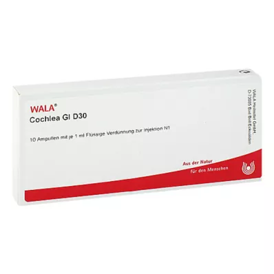 Cóclea GL D 30 ampollas, 10x1 ml Cóclea GL D 30 ampollas, 10x1 ml